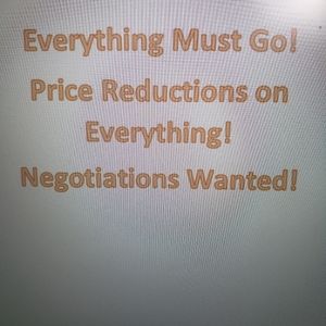 Everything must go!